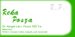 reka posza business card
